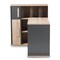 Baxton Studio Pandora Grey and Brown Study Desk with Built-in Shelving Unit 141-7965 - alternate 6